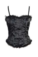Basque Satin In Black Size10+