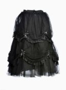 Dark Star Skirt Black Ruched