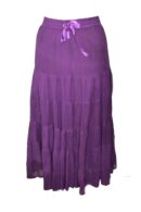 Skirt Long Terry Voil Purple Size 16