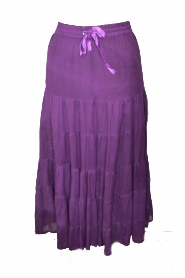Skirt Long Terry Voil Purple Size 16