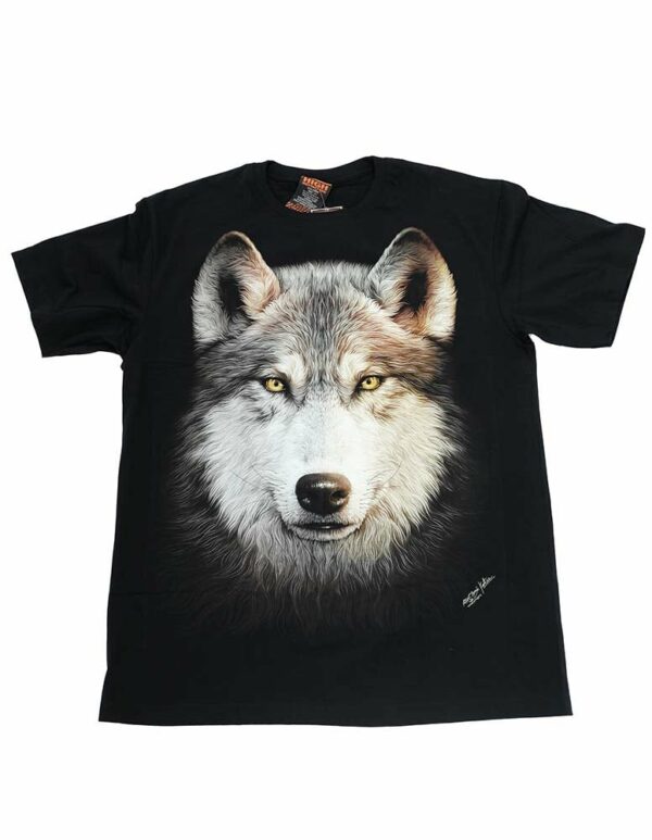 T-Shirt Wolf Glow In The Dark (Choose Size)