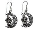 Silver Earring Hare On Moon Lisa Parker Licensed