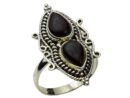Silver Ring Garnet Cab