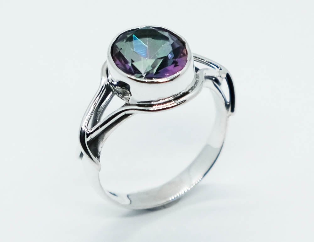 Silver Ring Mystic Quartz