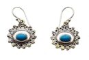 Silver Earring Turquoise Stone