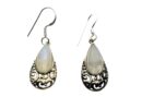 Silver Earring Rainbow Drop