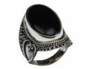Silver Ring Onyx Oval