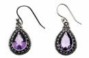 Silver Earring Amethyst