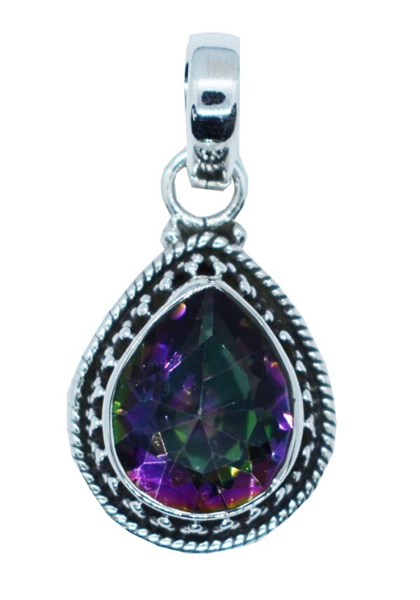 Silver Pendant Mystic Quartz