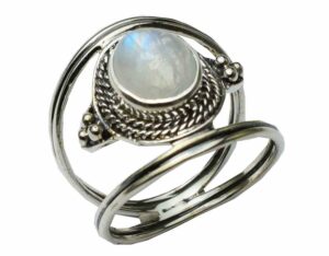 Silver Ring Rainbow Cab