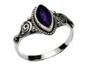 Silver Ring Amethyst Cab