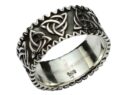 Silver Ring Band Triquetra
