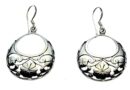 Silver Earring Drop Circle