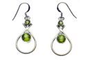 Silver Earring Peridot