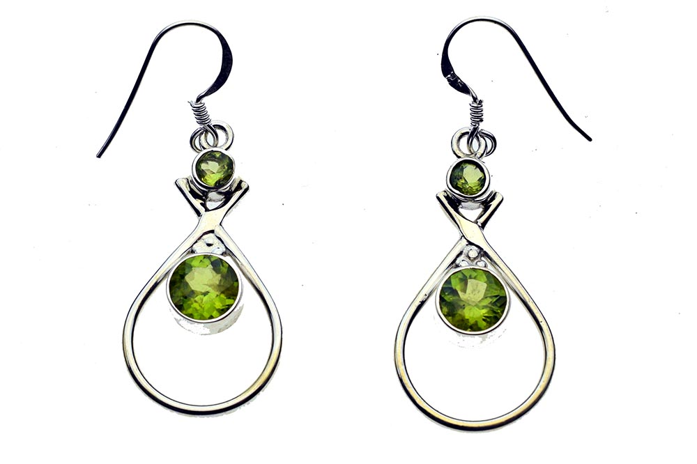 Silver Earring Peridot