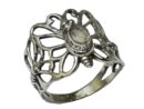 Silver Ring Butterfly Rainbow