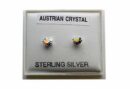 Silver Earring Stud Rainbow