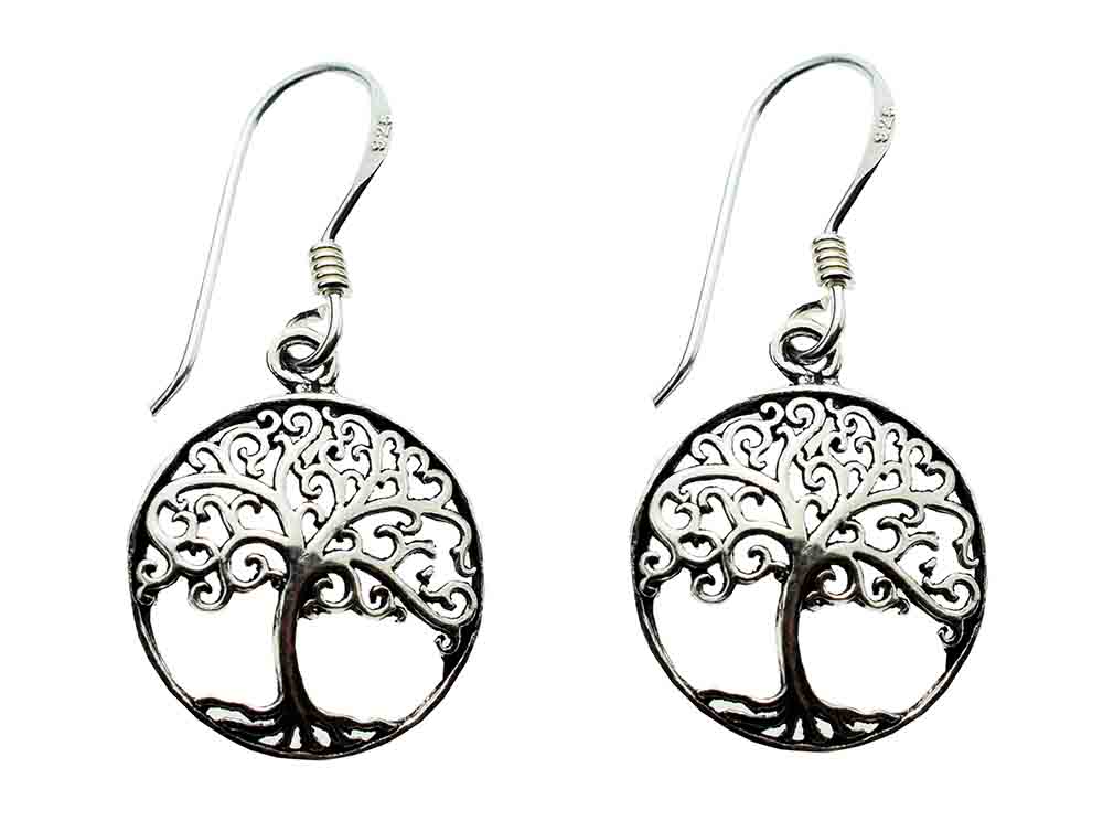 Silver Earring Tree Of Life