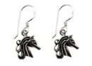 Silver Earring Unicorn