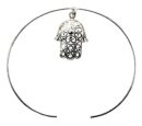 Silver Bangle Fatima Hand