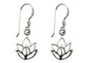 Silver Earring Petals Cut