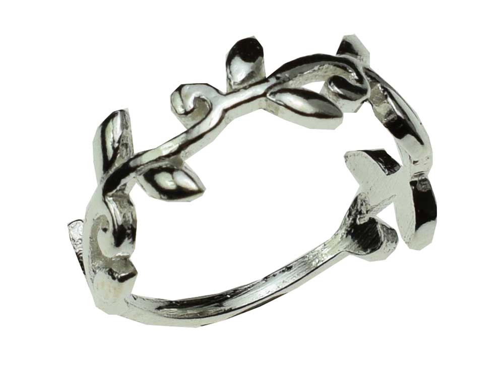 Silver Ring Leaves
