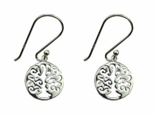 Silver Earring Tree Of Life