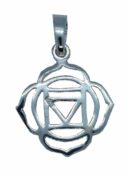 Silver Pendant Chakra Navel