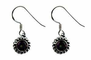 Silver Earring Round Mystic