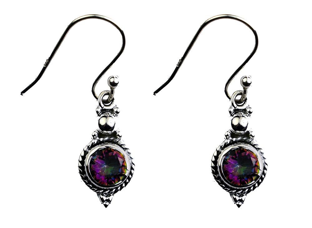 Silver Earring Round Mystic