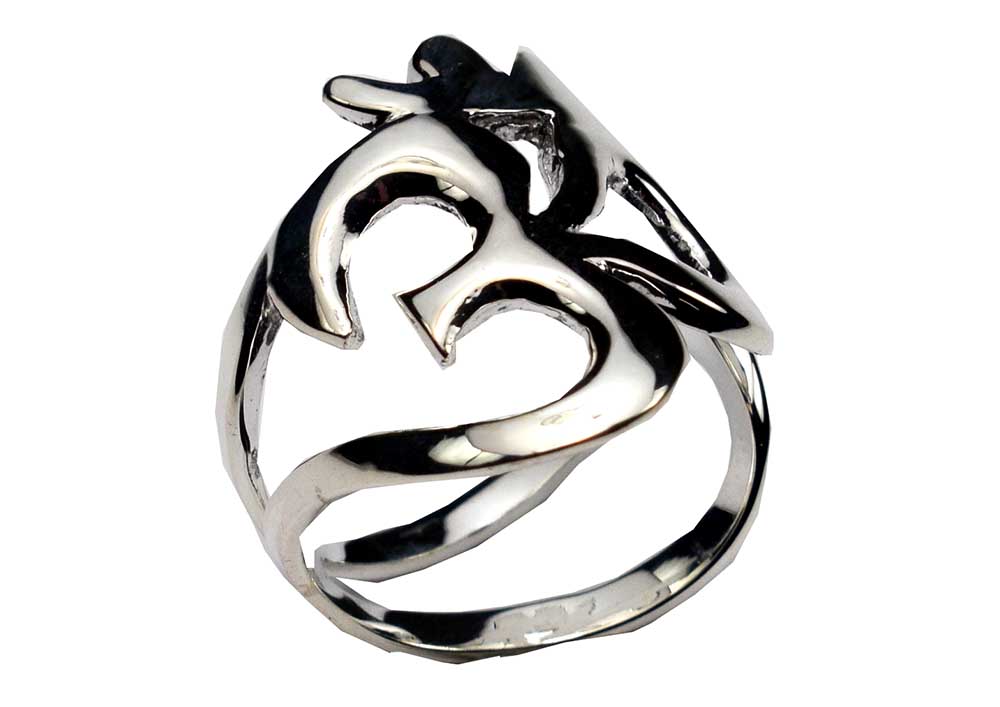 Silver Ring Om