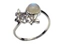 Silver Ring Butterfly Rainbow
