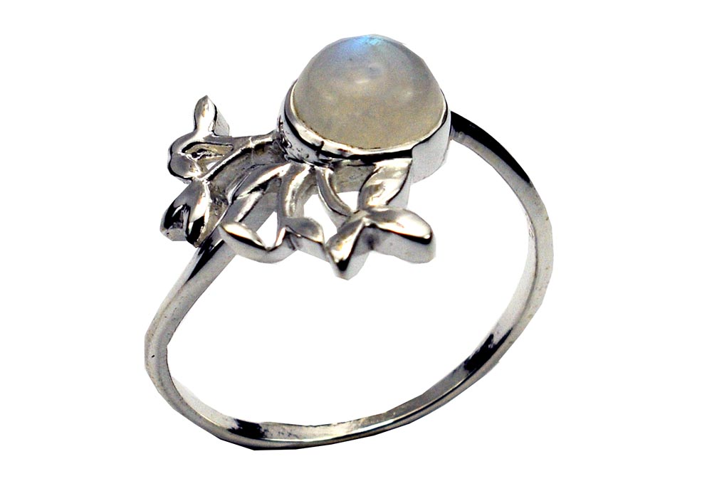 Silver Ring Butterfly Rainbow