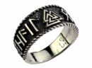 Silver Ring Viking Runes