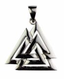 Silver Pendant Viking Valknut