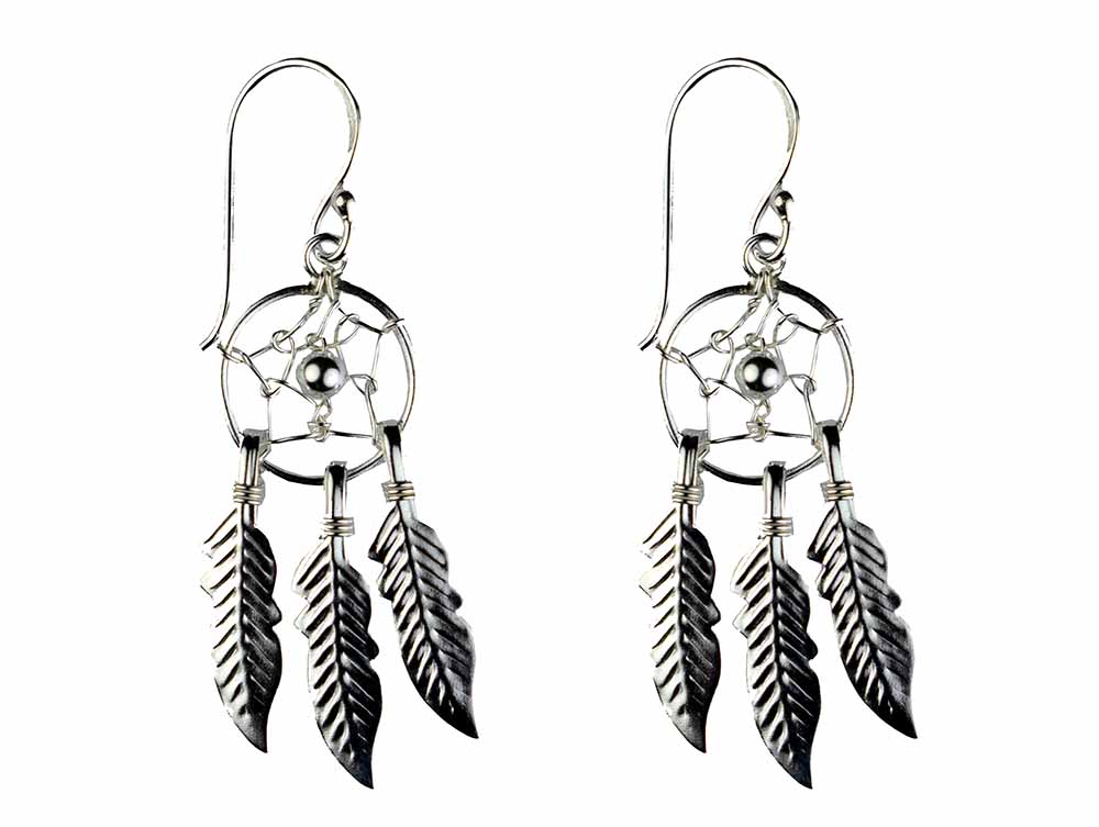 Silver Earring Dream Catcher