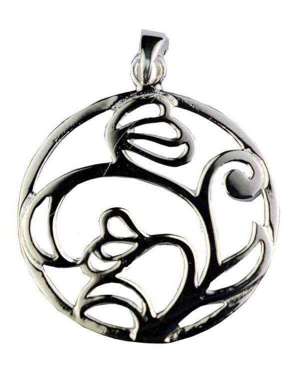 Silver Pendant Heart/Flower