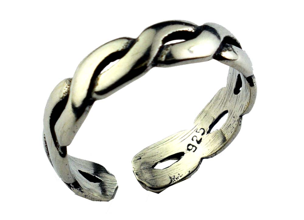 Silver Toe Ring Celtic Design