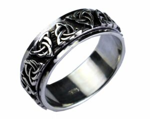 Silver Ring Spinning Celtic