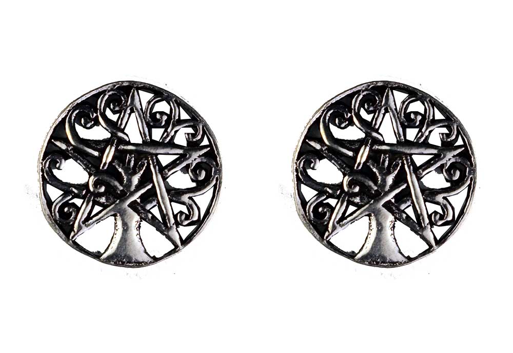 Silver Stud Earring Celtic 1cm