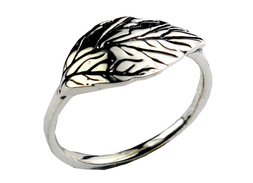 Silver Ring Leaf