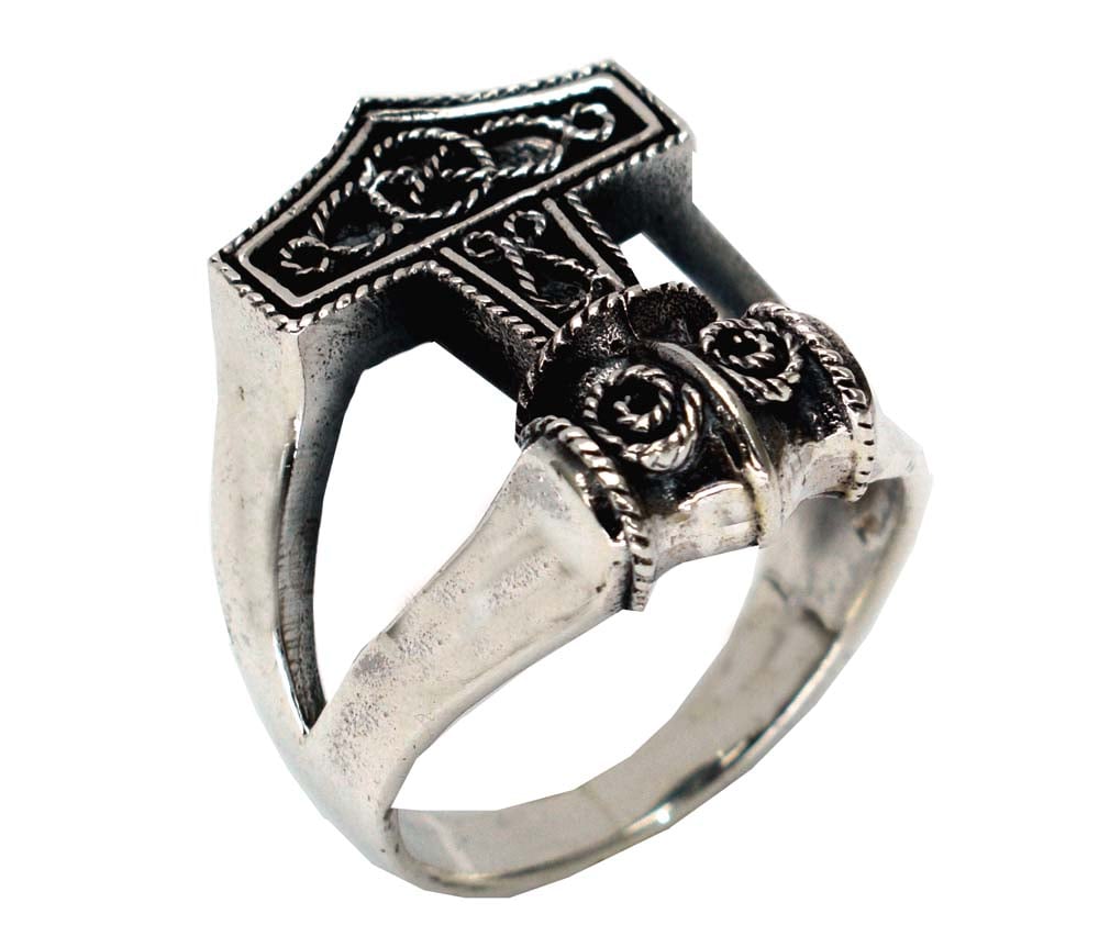 Silver Ring Thor Hammer