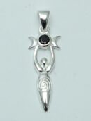 Silver Pendant 3 Moon Goddess