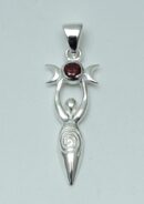 Silver Pendant 3 Moon Goddess