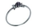 Silver Ring Amethyst 2 Halfmoon