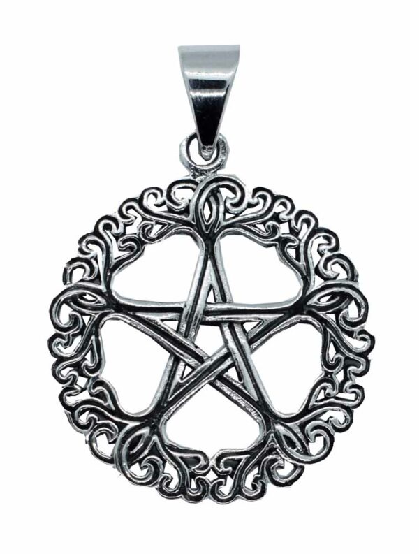 Silver Pendant Fancy Pentagram