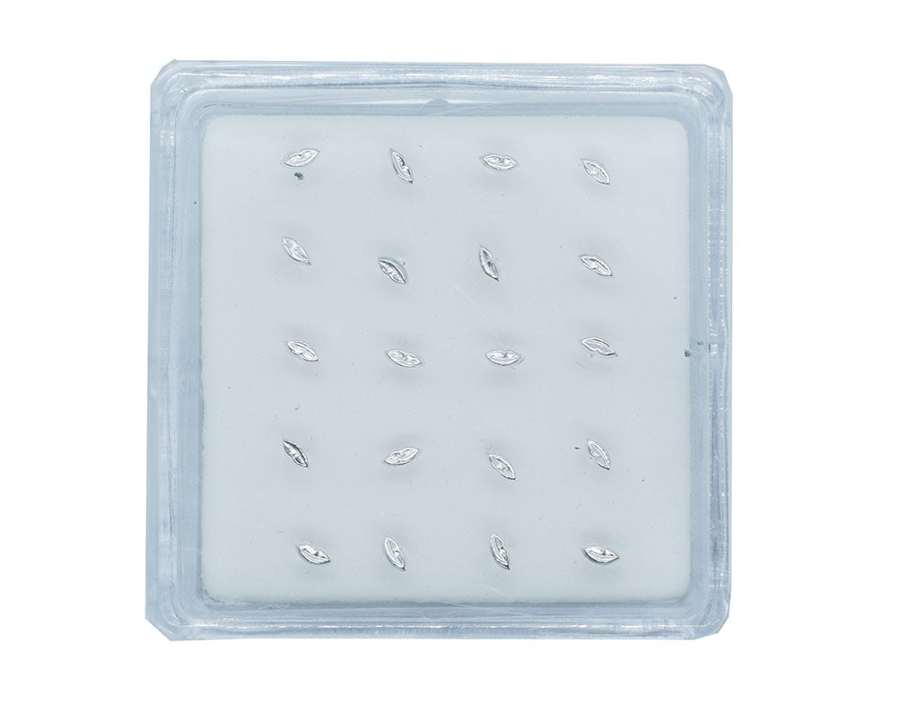 Silver Nose Stud Lips 20pc