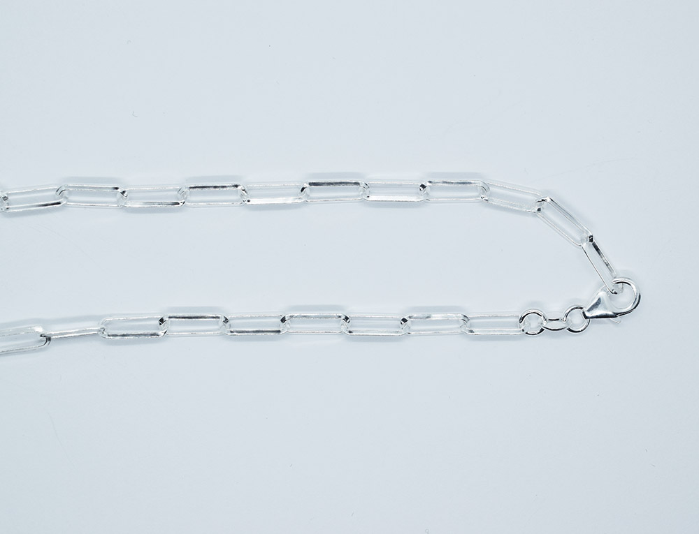 Silver Chain Paper Clip 20"