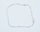 Silver Bracelet Long Rolo Flat