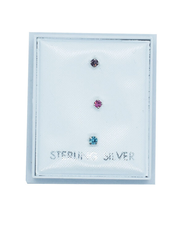 Silver Nose Stud 3 Colours